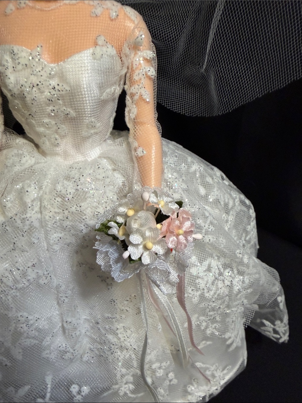 1997 Reproduction Wedding Day Redhead Barbie Doll 1961 Fashion & Accessories - Picture 4 of 10